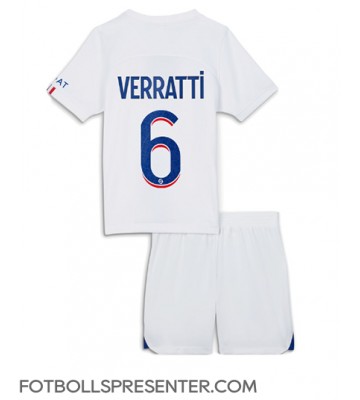 Paris Saint-Germain Marco Verratti #6 Tredje tröja Barn 2022-23 Kortärmad (+ korta byxor)
